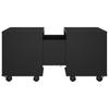  Coffee Table, Black, 60x60x38 Cm, Wood-based Material