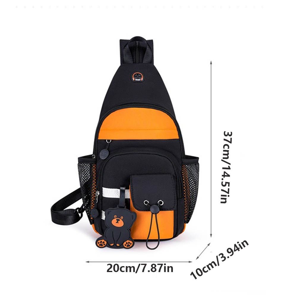 Large Capacity Crossbody Shoulder  Bag Waterproof Backpack Fashion 2 In1  Chest Bag  Outdoor