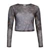 Nightmare Before Christmas Dámské/Ladies Pumpkin King Mesh Cropped Crop Top