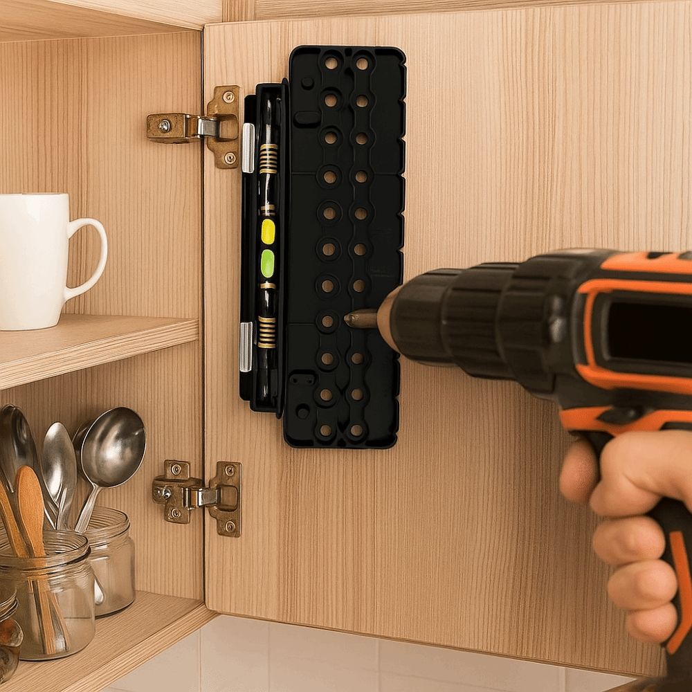 Positioning Woodworking Drilling Locator Hardware Drill Hole Jig  Hexagon Twist Bit