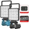 For With USB Work Light 18V Lithium Battery Camping Flashlight Lantern Lamp Tool Lights Outdoor Emergency LED Spotlight Y6K3