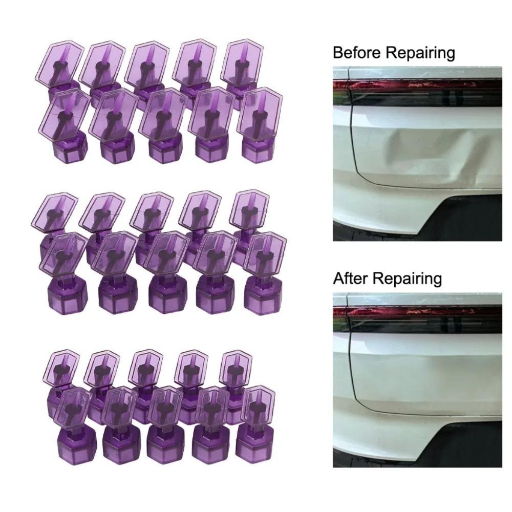 

10 Pcs Car Puller Tabs Paintless Dent Repair Tabs Glues Pulling Tabs Kits For Repair Dent Automobiles Refrigerators Motorcycles 2 1cm