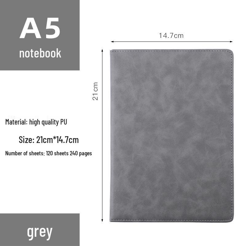 Color-Changing PU Business Notebook: Custom A5/B5 Notepad with Printable Logo for Meeting Minutes.