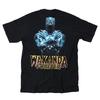 EVERSOUL Marvel T-Shirt, Short Sleeve, Black Panther, Avengers, Venom, Hulk, Iron Man, Movie Gift, Men's, Black, Size L [Parallel Import]
