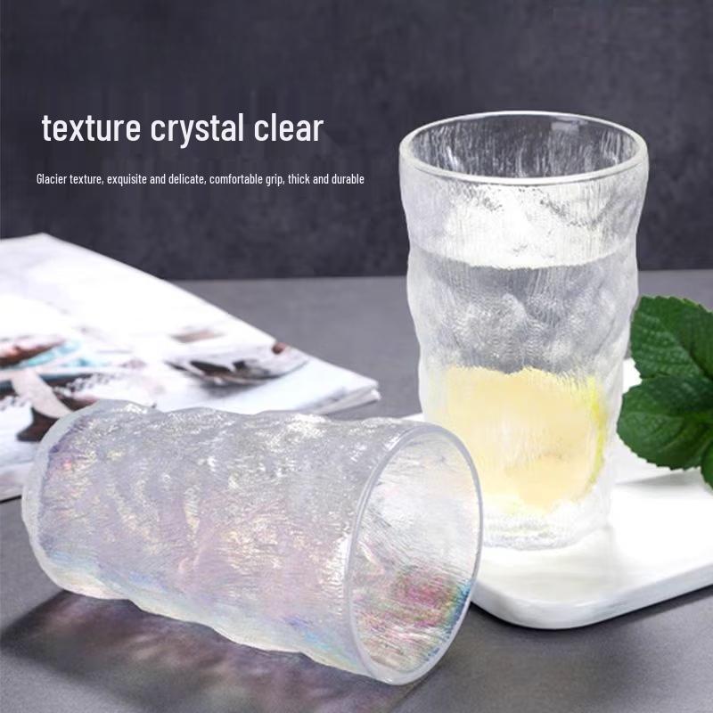 OLOEY Glacier Pattern Gradient Glass Tumbler