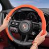Suitable for Porsche Premium Suede Snap-On Steering Wheel Cover, Non-Slip and Durable Cayenne 996 Macan 957 Volante Boxster 986 718 Alcantara Turbo