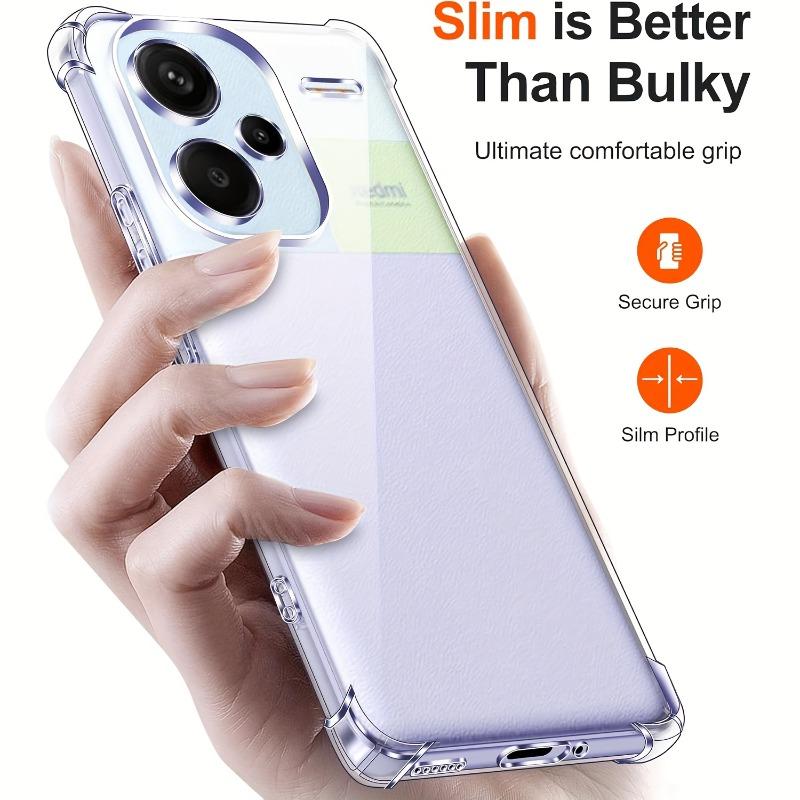 Husă Transparentă TPU Pentru Redmi Note 15 14 13 Pro Plus Husă de Protecție Colțuri Întărite Bumper Rezistent la Șocuri Coque Fundas
