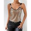 Summer Women Sexy Tank Top Women Sleeveless Sequined Nightclub Tank Top