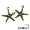 Seestern Meeres-Charms Kollektion Tier-Charms Für Strand-Thema DIY Armband Halskette Schmuckherstellung Zubehör Für