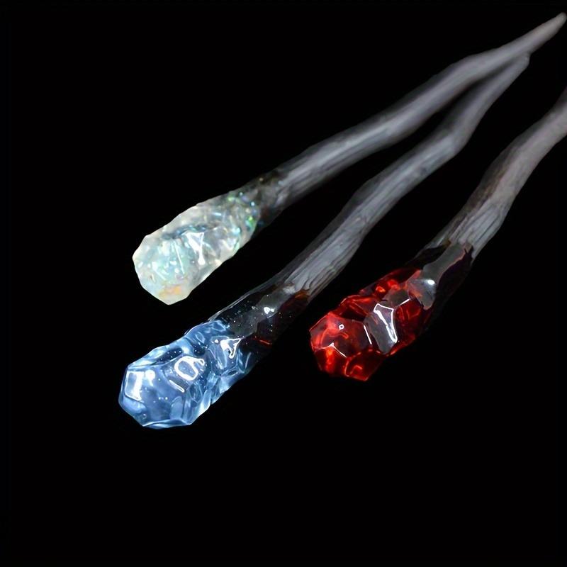 Natural Ebony Colored Crystal Women's Braided Hair Hairpin Qipao Hanfu Niche High-end Versatile Wooden Hairpin Hair Accessory