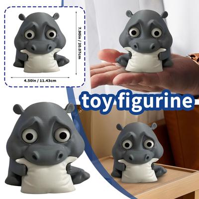 Halloween Ornament Biting Pillow Hippopotamus Toy Ornament