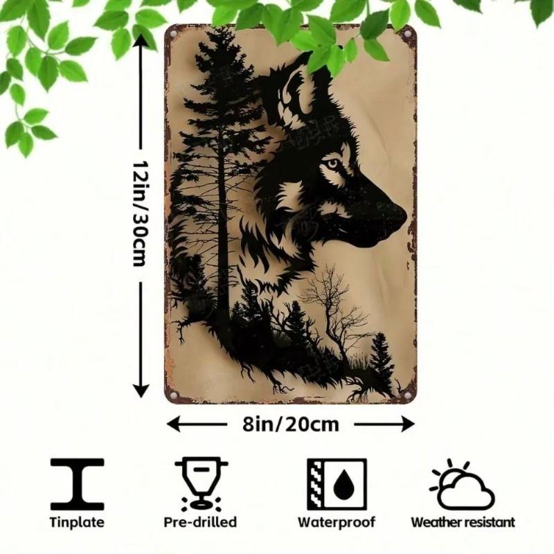 Metal Wall Art Sign Hanging Decor 20x30cm