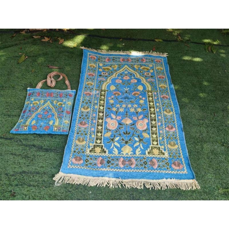 Prayer Blanket Floor Carpet Prayer Mat for Muslims Islamic Carpet with Tassels