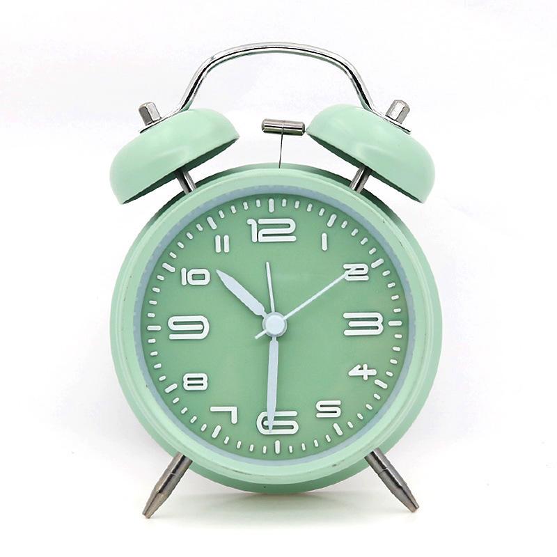 Classic 4-inch Metal Ringing Alarm, Silent Fashion Gift Pendulum Clock, Study Lazy Clock
