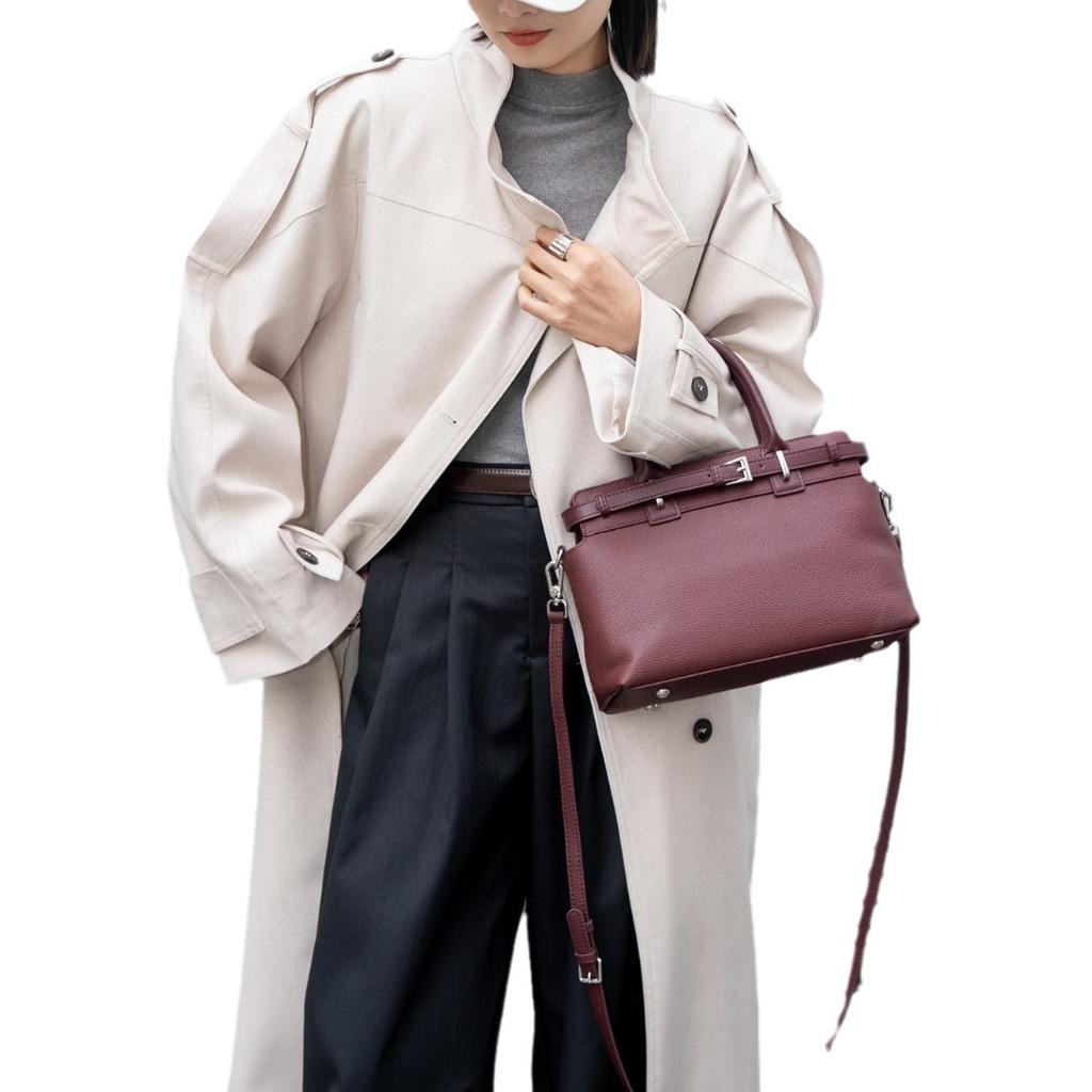 Hochwertige Pitot-Tasche Einzelschulter-Crossbody-Ledertasche Einfache und vielseitige Tasche für den Weg zur Arbeit