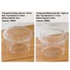 50PCS With Lid Disposable Pudding Cups Transparent Bowl Dessert Cups Salad Cups  Fruit Beverage