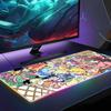 Anime Touhou Project Mouse Pad RGB Gaming Mouse Pad Desk Mat HD Gamer Large LED Light XXL MousePads