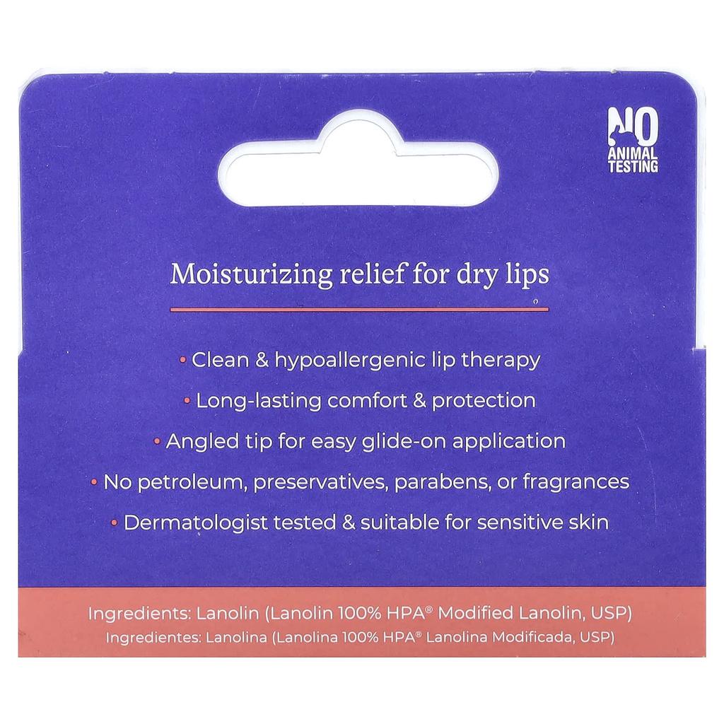 Lansinoh Lanolin Lip Balm, 2 Pack, 7g (0.25oz) Each