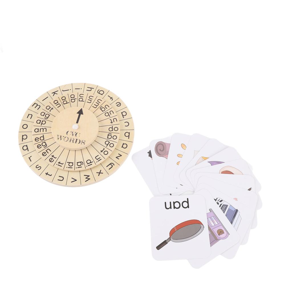 Wooden CVC Word Spelling Game Educational Early Learning CVC Words Game for Toddlers