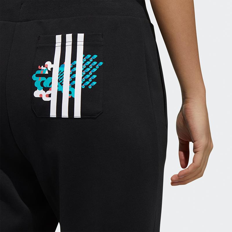 Adidas CNY Series PT Knit Tapered Casual Pants Women Bottoms Black GP0723