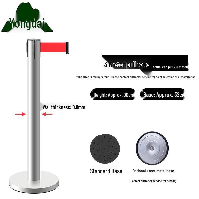 Yongdai Stainless Steel Ret retractable Belt Barrier Post