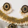 Halskette Ohrring Set Trendiger Statement Anhänger Schmuck für Bräute Mädchen