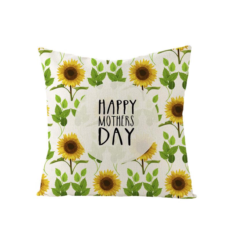 New Home Decoration Products Mother's Day Pillow Pillow Cover Polyester Sofa Cushion Cover