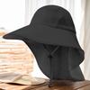 Outdoor Fishing Hat Sun Protection Hat Wide Brim Mesh Fishing Hat with Neck Protection Safari Hiking Cap for Climbing Hiking