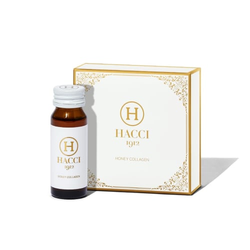 HACCI Honey Collagen 3-Bottle Set (30mL X 3 Bottles) with Shopping Bag, Moisturizing, Skin-Beautifying, Formulated with Fresh Royal Jelly, Award-Winni