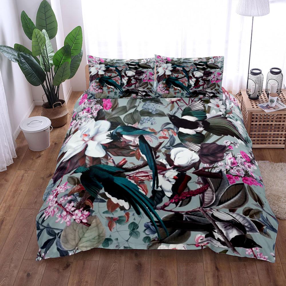 Bettwäsche-Set „Exotic Garden“, Kingsize, Queensize, Twin, Einzelbett, Bettbezug, Kissenbezüge, Bettwäsche-Set