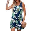 Polyester Splicing Aline Minikleid mit verdrehtem Knoten für den Sommer-Strandurlaub