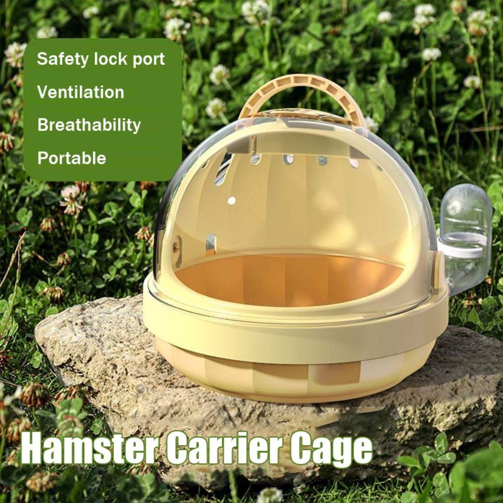 Breathable Guinea Pig Outer Basket Plastic Small Pet Travel Carrier Portable Hamster Carrier Cage