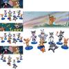 Miquelpw Tom Jerry Action Figures Cute 9pcs/set For Collectors And Cartoon Lovers