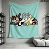 Cartoon Characters Fun Friendship Tapestry Wallmounted Fashion Print Wall Covering Decoration Home Decor Wall Decoration