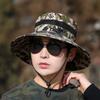 Cool Summer Camouflage Men Bucket Hats Male Fishing Mountaineering Panama Fisherman Cap Outdoor Sun Cap Hat For Men