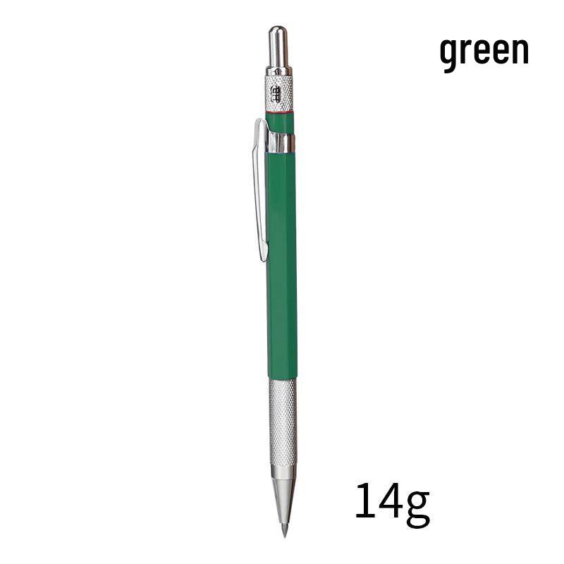 Black Tech Multi-Color 2.0mm Automatic Graphite Pencil with Replaceable Lead - No Sharpening Needed, Ideal for Drawing & Engineering