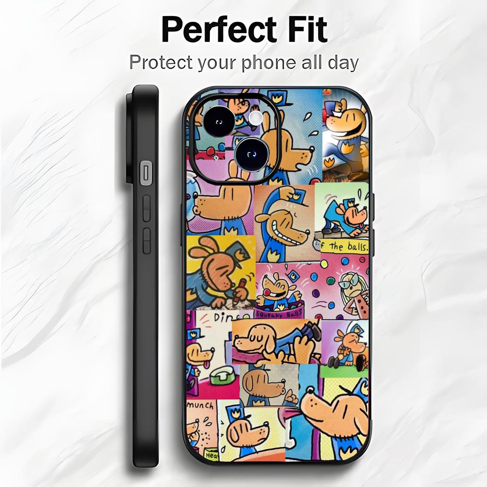 

Comic Cute D-Dog Man Phone Case Phone Case Soft Packaging Lightweight For iPhone17 16 15 14 13ProMax iphone17air
