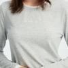 Teenie Weenie Women's Spliced Round Neck Long Sleeve T-Shirt