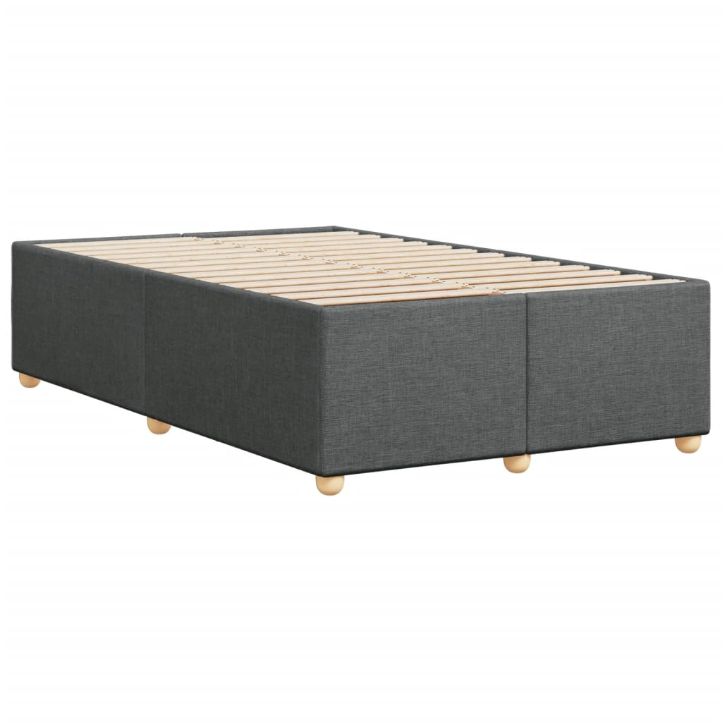 Bed Frame without Mattress Dark Grey 120 x 190 cm Fabric