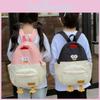 Adorable Cartoon Chick Children's Backpack For Preschool Boys And Girls In Soft Colors