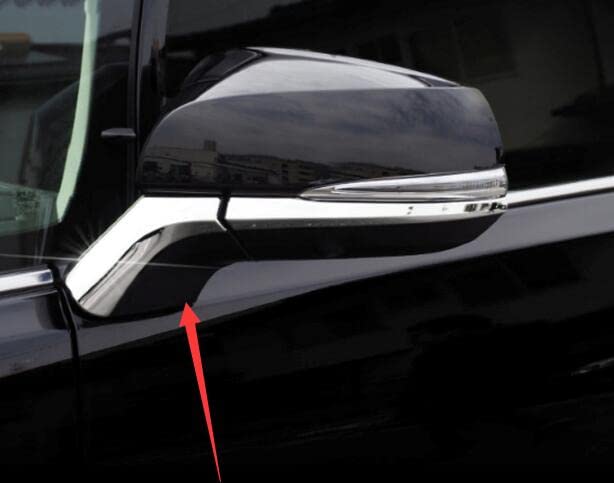 ZIAN Side Mirror Garnish Underline Cover Chrome Plated for Toyota (Silver) Alphard/Vellfire (30 Series)