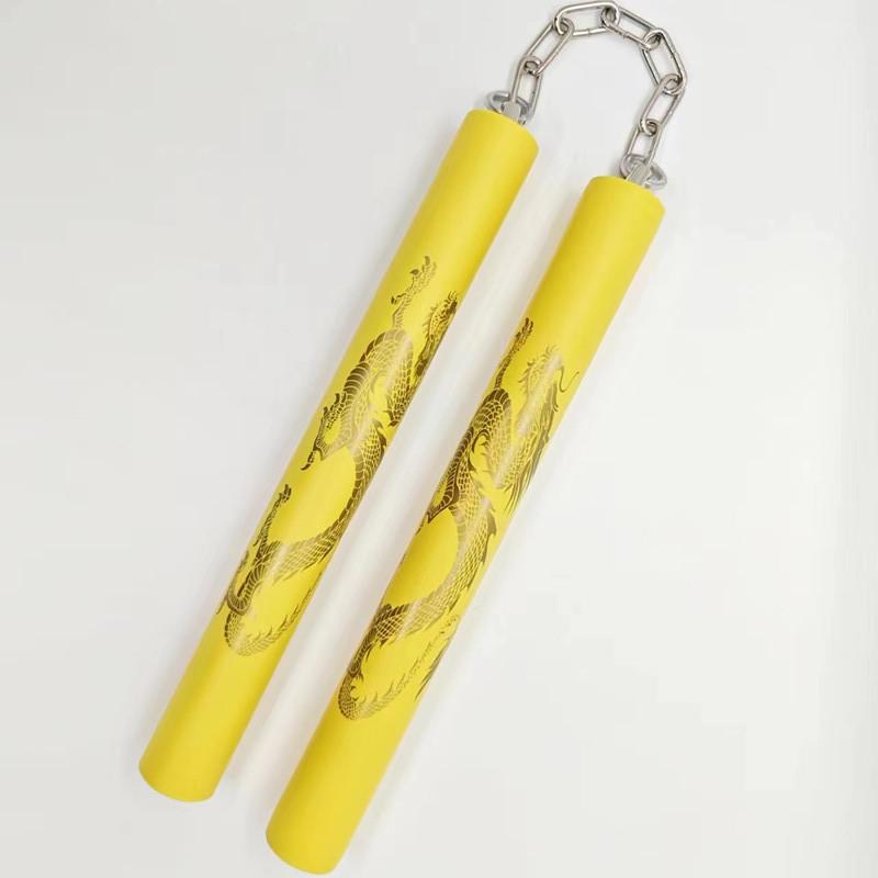 Nunchakus de Esponja de PVC para Principiantes - Palos de Práctica de Artes Marciales Taekwondo Multicolor
