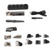 Electric Hair Clipper Waterproof Nose Hair Cutter Eyebrow Grooming Beard Trimming Set with 6 Guide Combs