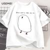 Funny Draw Duck T Shirt Women Casual Funny Printed Tshirt Summer Short Sleeve Cool Round Neck Womens Clothes Tshirt Casual