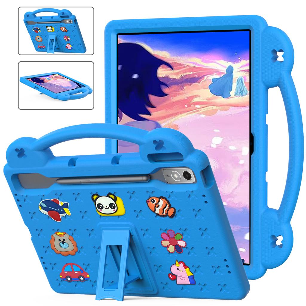 Cute Bear EVA Stand Case Universal For Xiaoxin Pad Pro 12.7 P12 TB-370 373FU 375FC Kids Cover Hand Holder