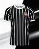 Camiseta de Fútbol de Verano Brasil Timão Corinthians con Rayas Negras Conjunto Familiar a Juego para Deportes Moda Urbana Ropa Casual