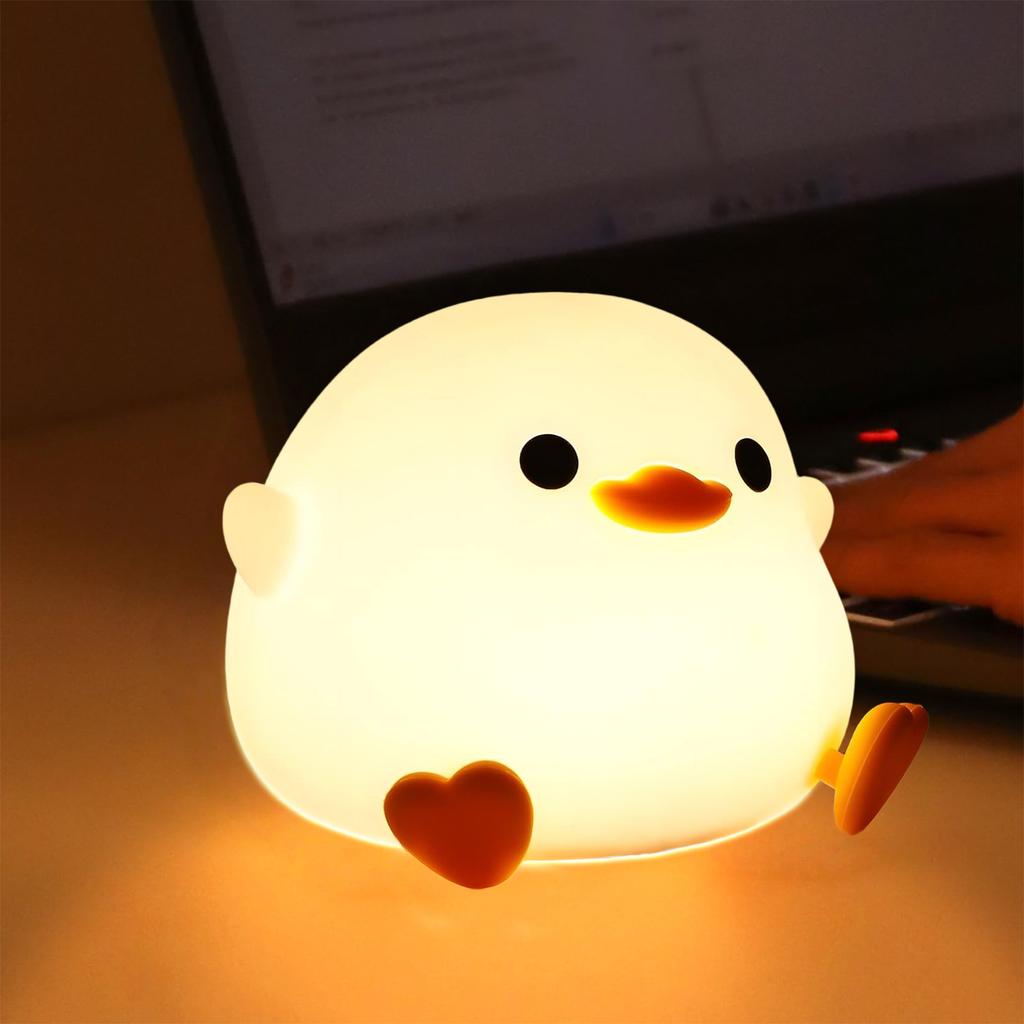 Portable Silicone Pat Night Light 2025 New 3 Brightness Rechargeable 1200mAh ABS for Baby Nursery Home Travel Reading Bedside