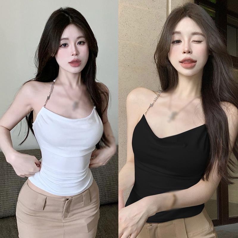 Girls' Neck Hanging Strap Slim Fit Sexy Fashion Strap Tank Top