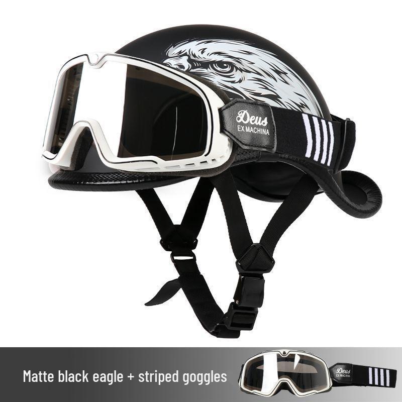 G3F Retro Japanischer Aufgebogener Heckhelm: Herren- & Damen-Cruiser-Helm für Radfahrer