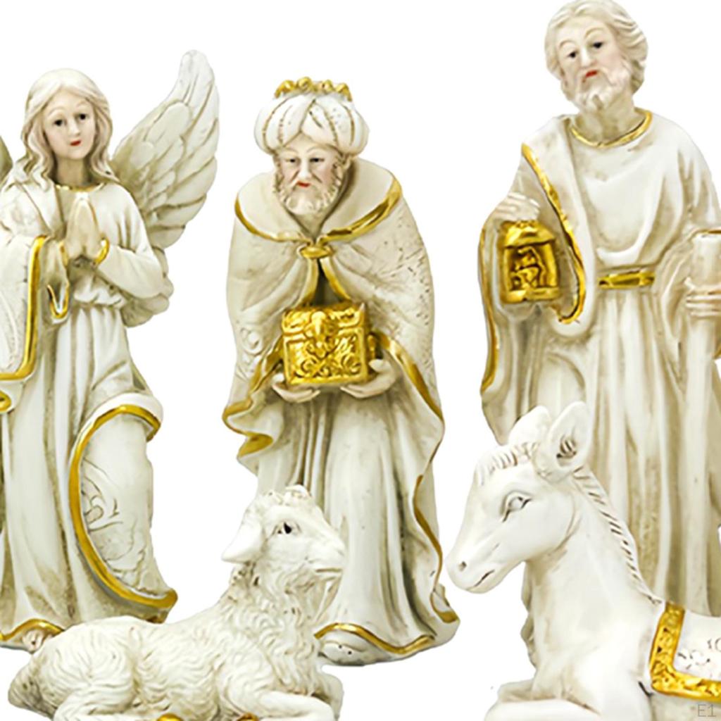 11-teiliges Weihnachts-Krippenset Tischszenen Familieneinzugsgeschenk Traditioneller Feiertag